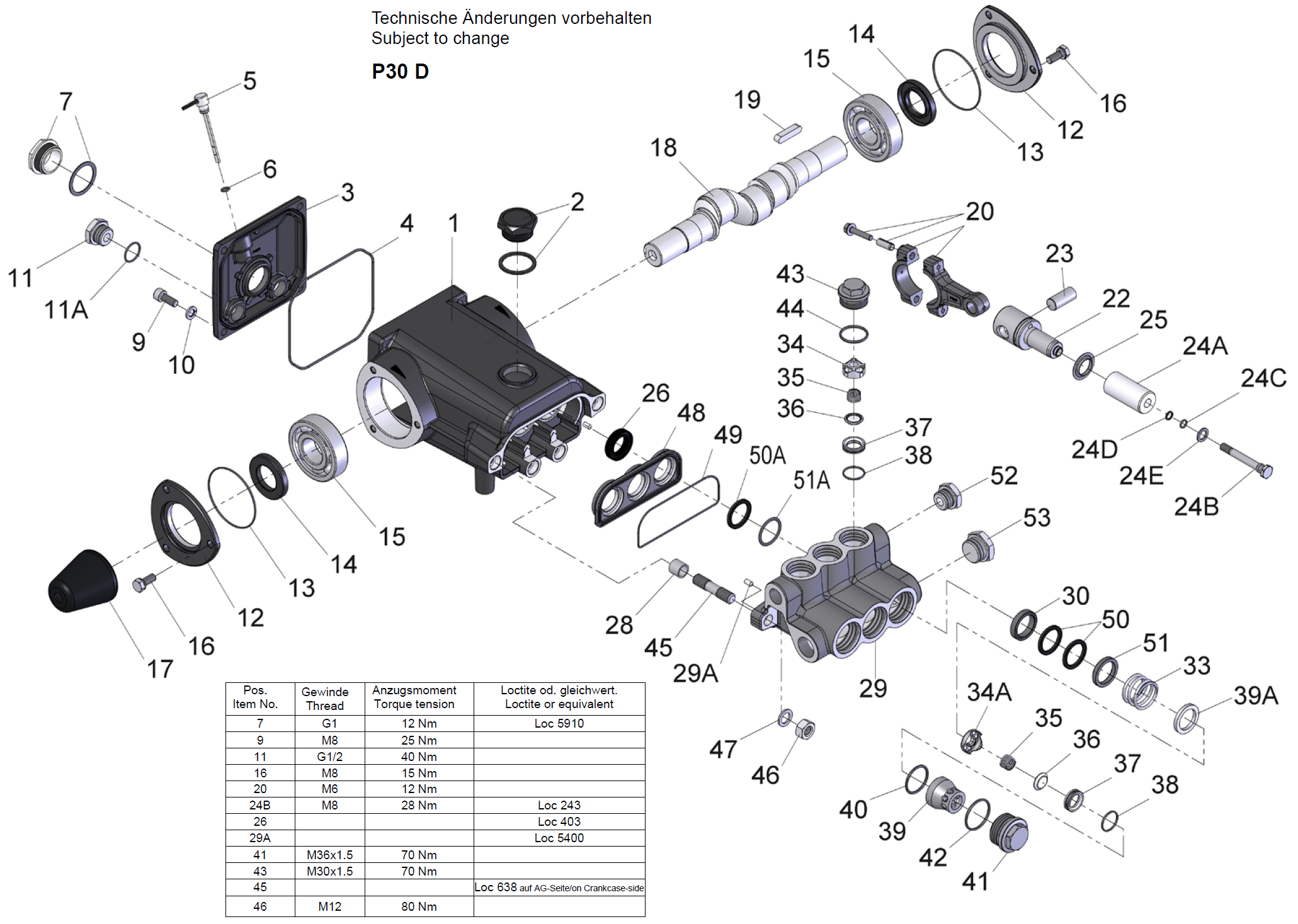 SPECK TRIPLEX P30 montaj ve parça listesi