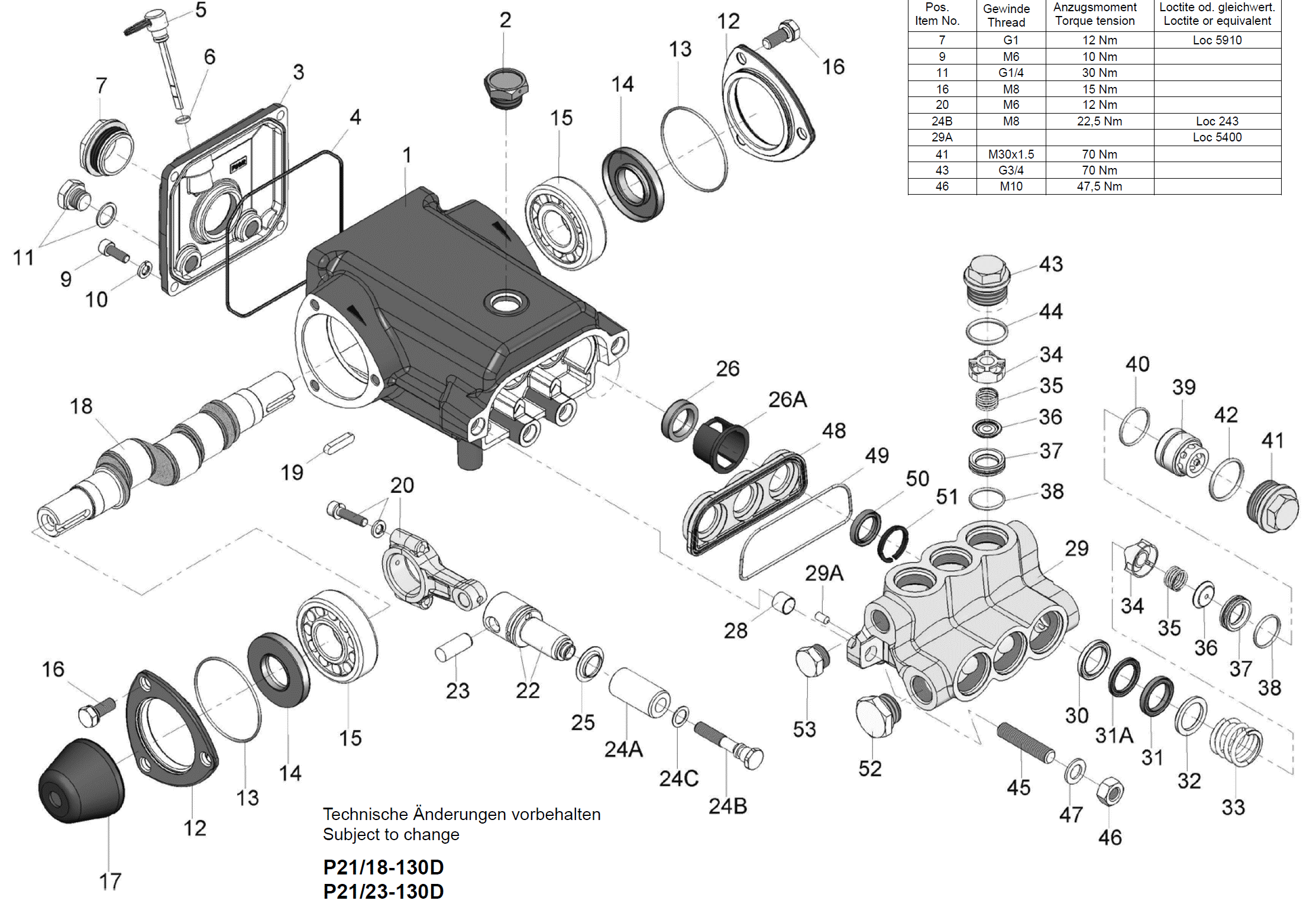 SPECK TRIPLEX P21 parça listesi görseli