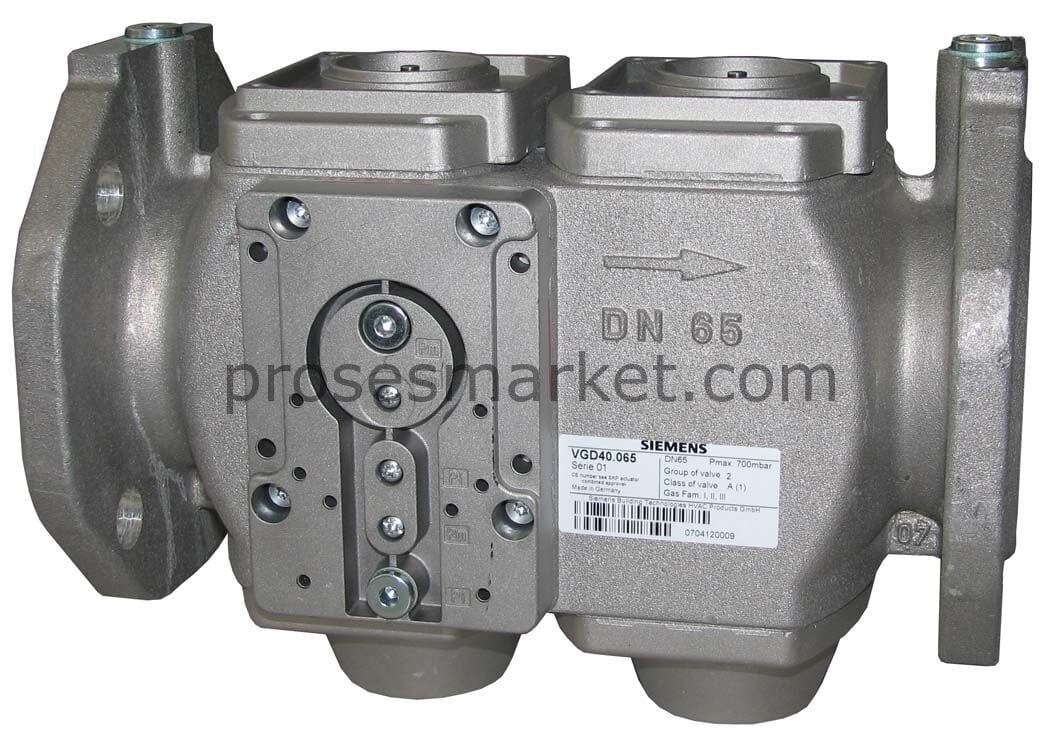 Siemens VGD40.065 DN65 Çiftli Gaz Vanası