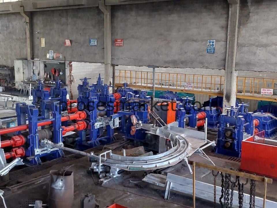 25 Ton/Saat 2. El Komple Hadde Hattı – Köşebent, Lama, Kare, İnşaat Demiri