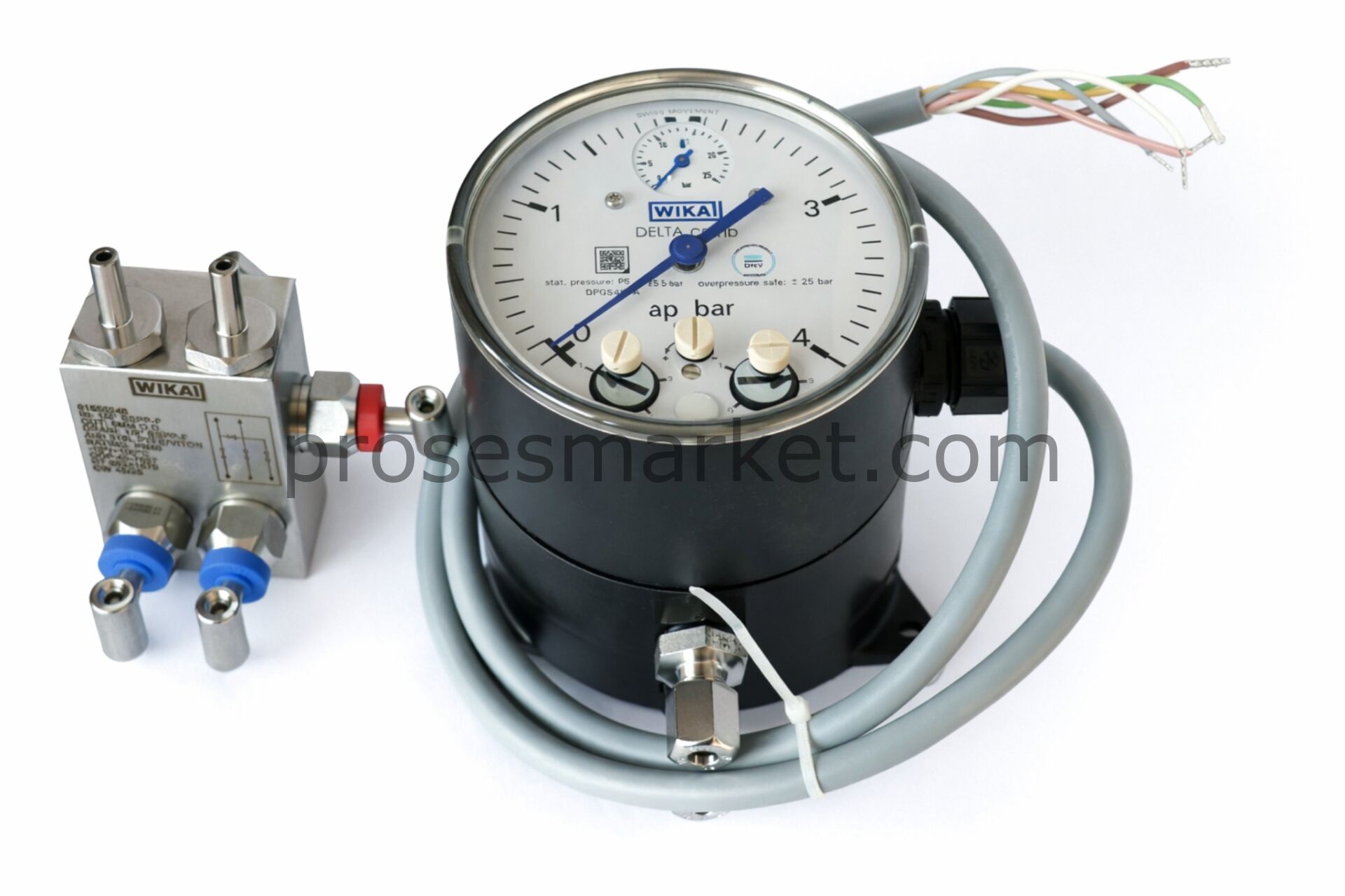 WIKA DPGS40TA Diferansiyel Basınç Manometresi 0-4 bar