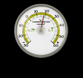 ARKADAN ASKILI DUVAR TERMOMETRESİ