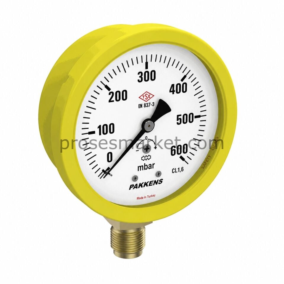 Pakkens MC 100 16 mbar Kapsül Diyaframlı Manometre