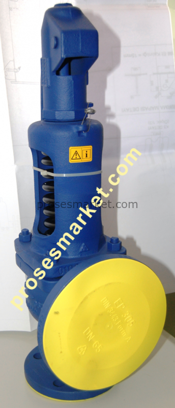 PN16 DN 100-150 Tam Kalkışlı Emniyet Ventili